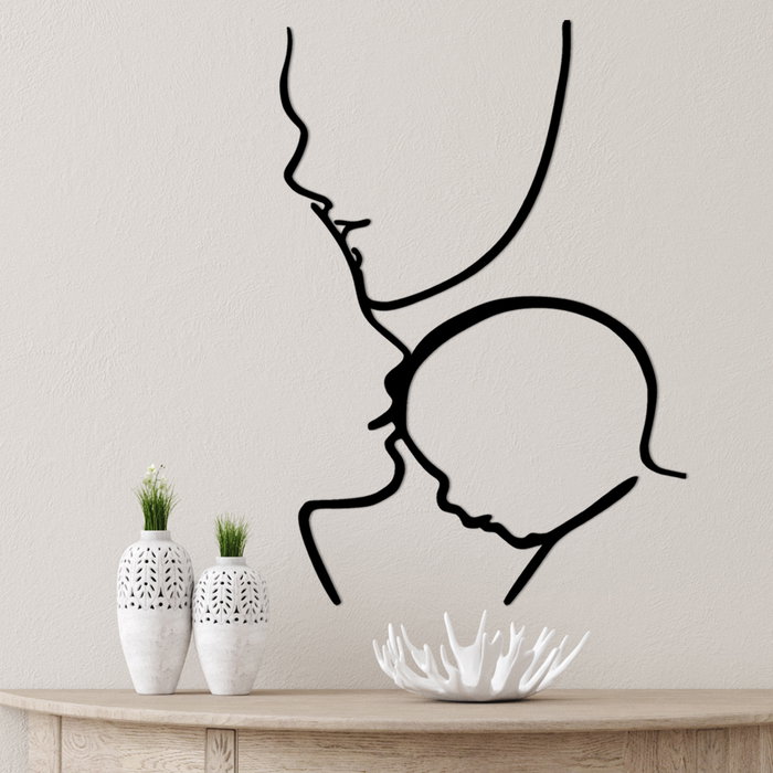 Wallity Accesorio decorativo de pared de metal Negro